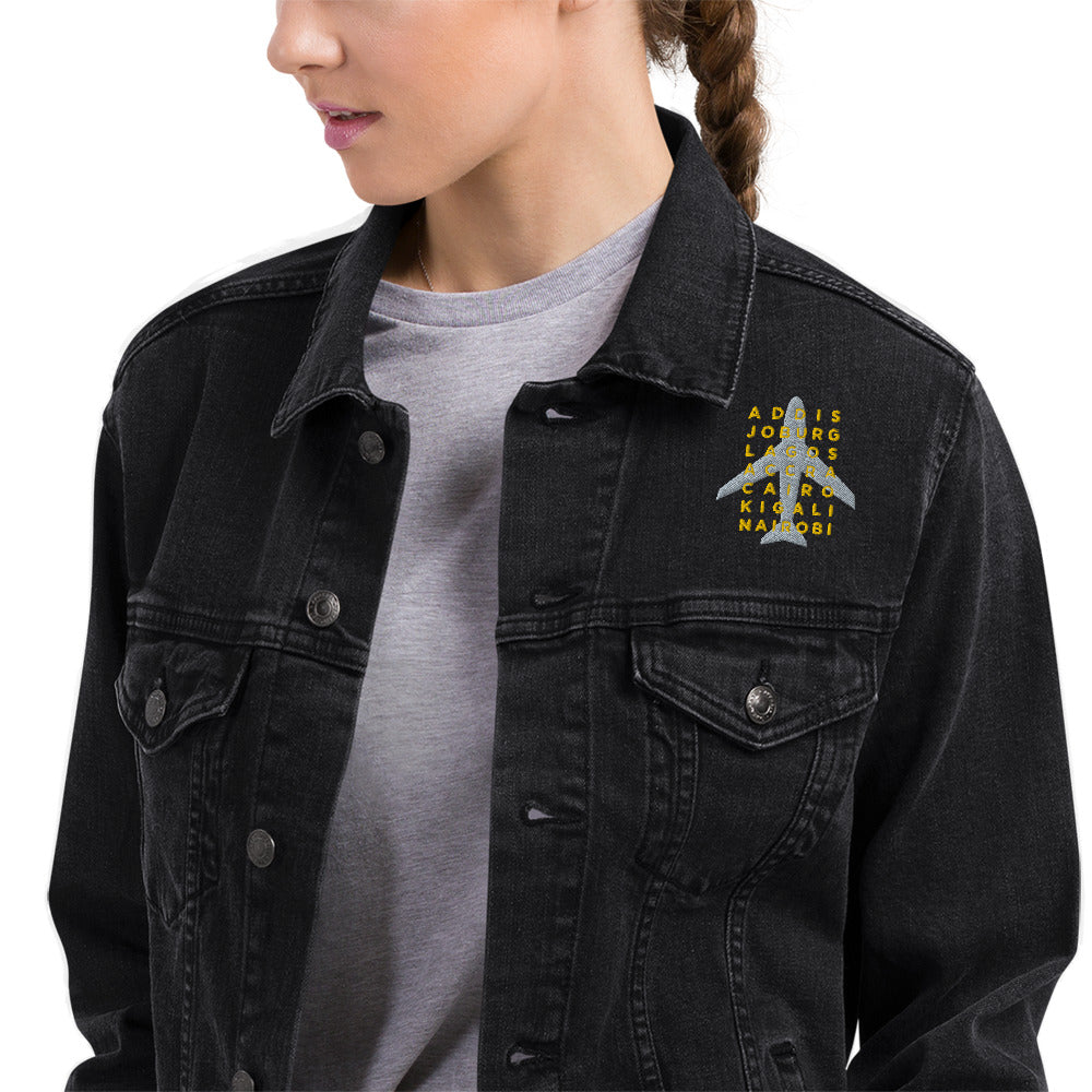 AFRICAN CITIES Unisex Denim Jacket