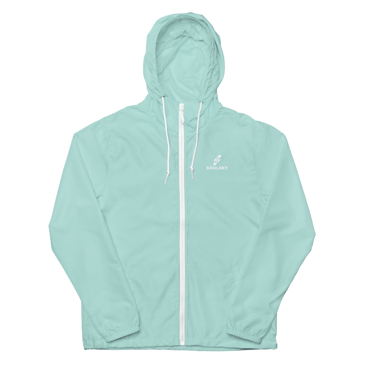 AQUA Unisex Zip Up Windbreaker