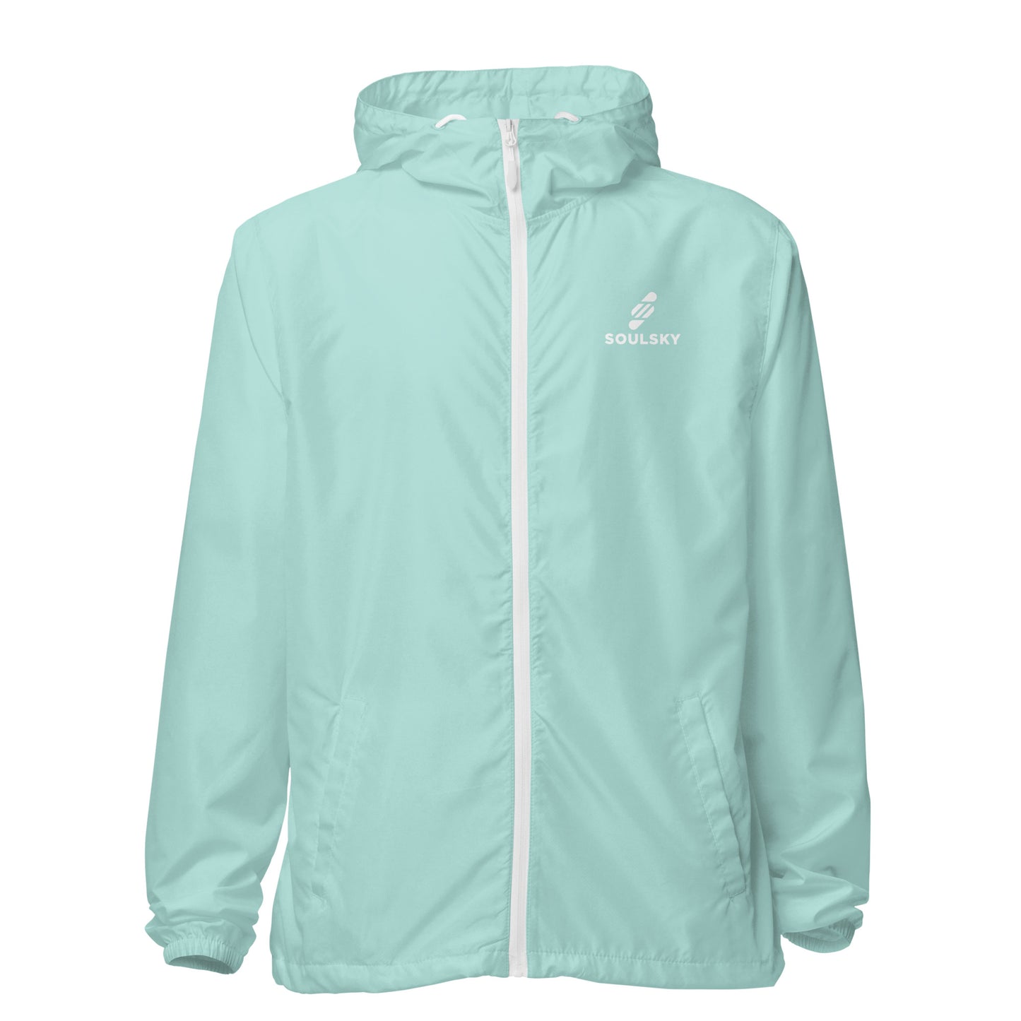 AQUA Unisex Zip Up Windbreaker