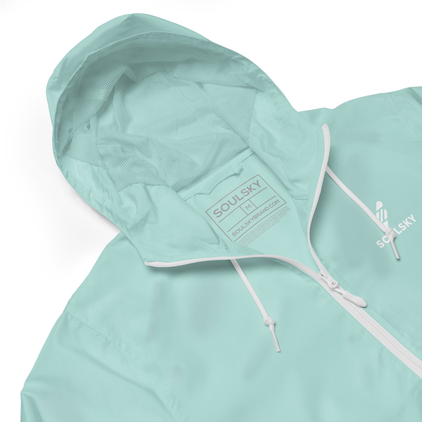 AQUA Unisex Zip Up Windbreaker