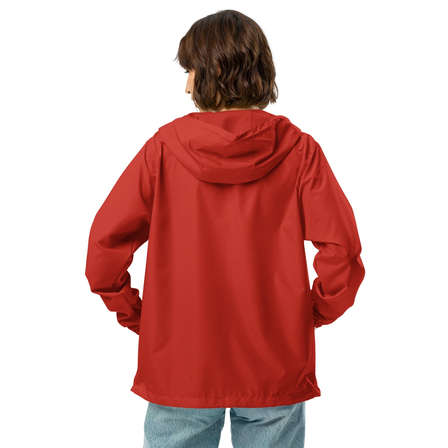 RED Unisex Zip Up Windbreaker