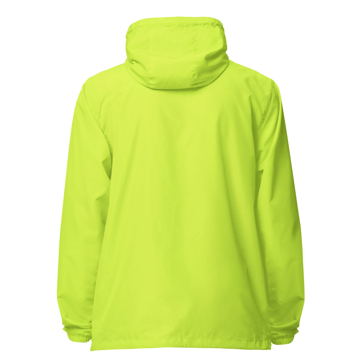 BRIGHT YELLOW Unisex Zip Up Windbreaker