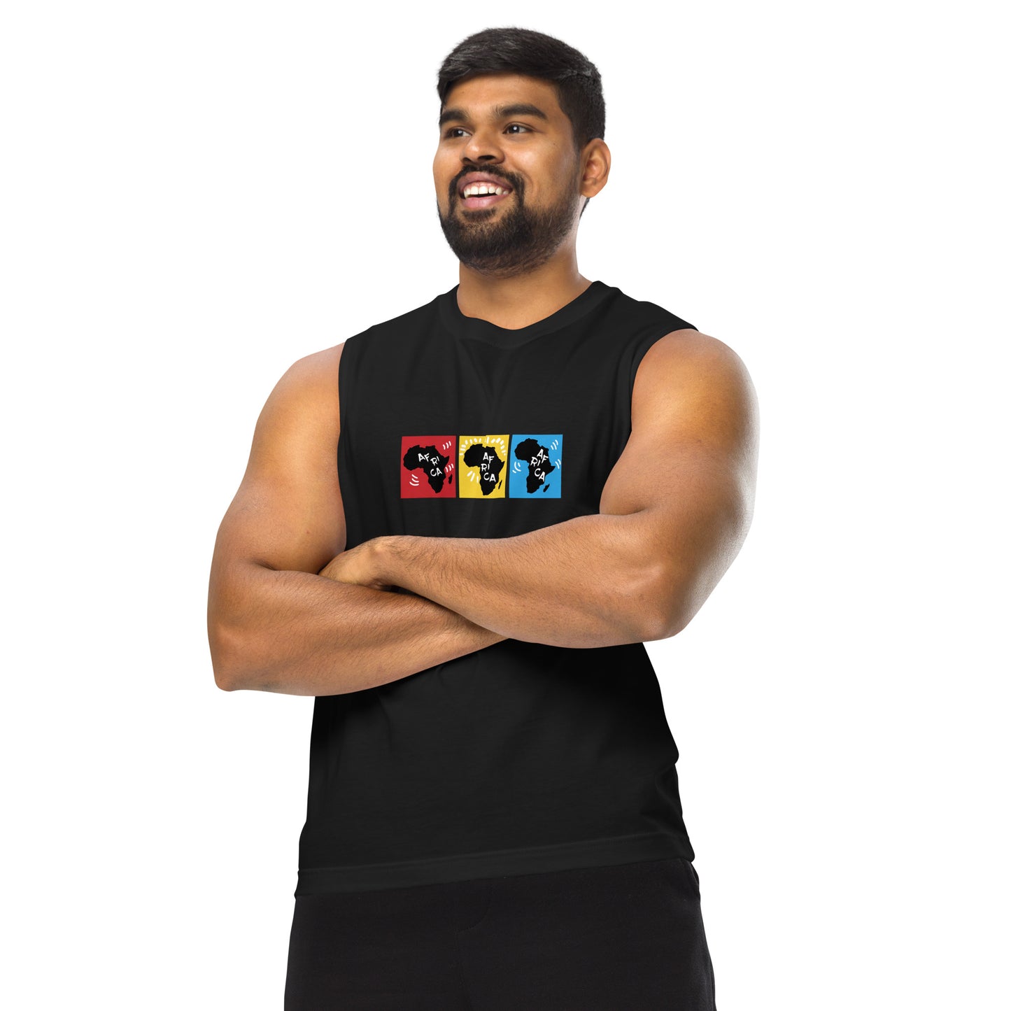 AFRICA PRIMARY Muscle Shirt (Black)