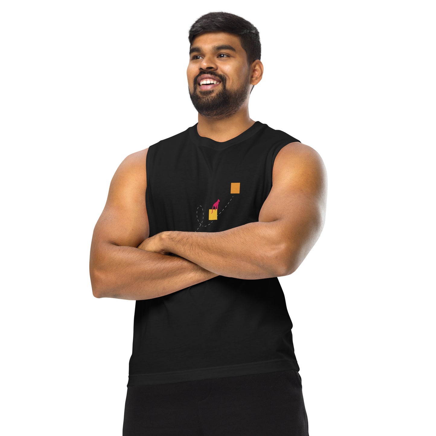NEVER GIVE UP Muscle Shirt