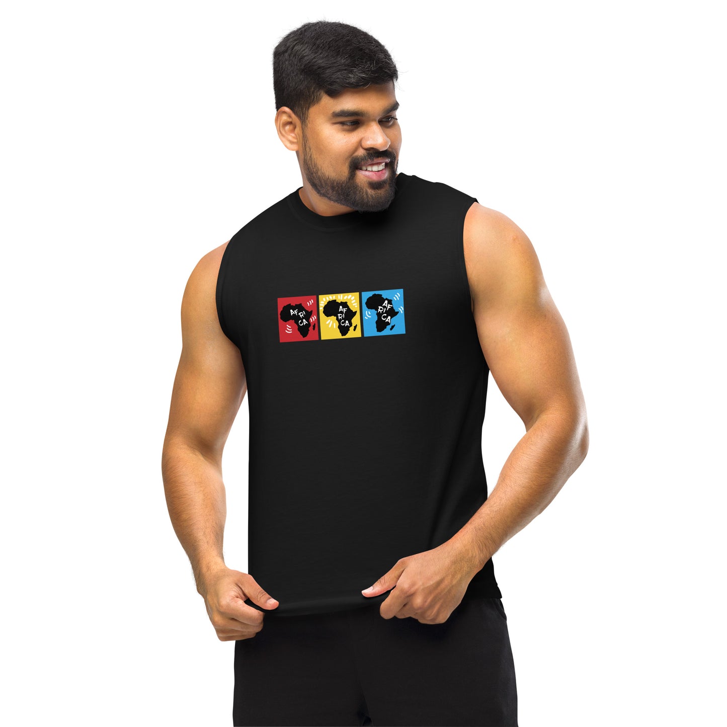 AFRICA PRIMARY Muscle Shirt (Black)