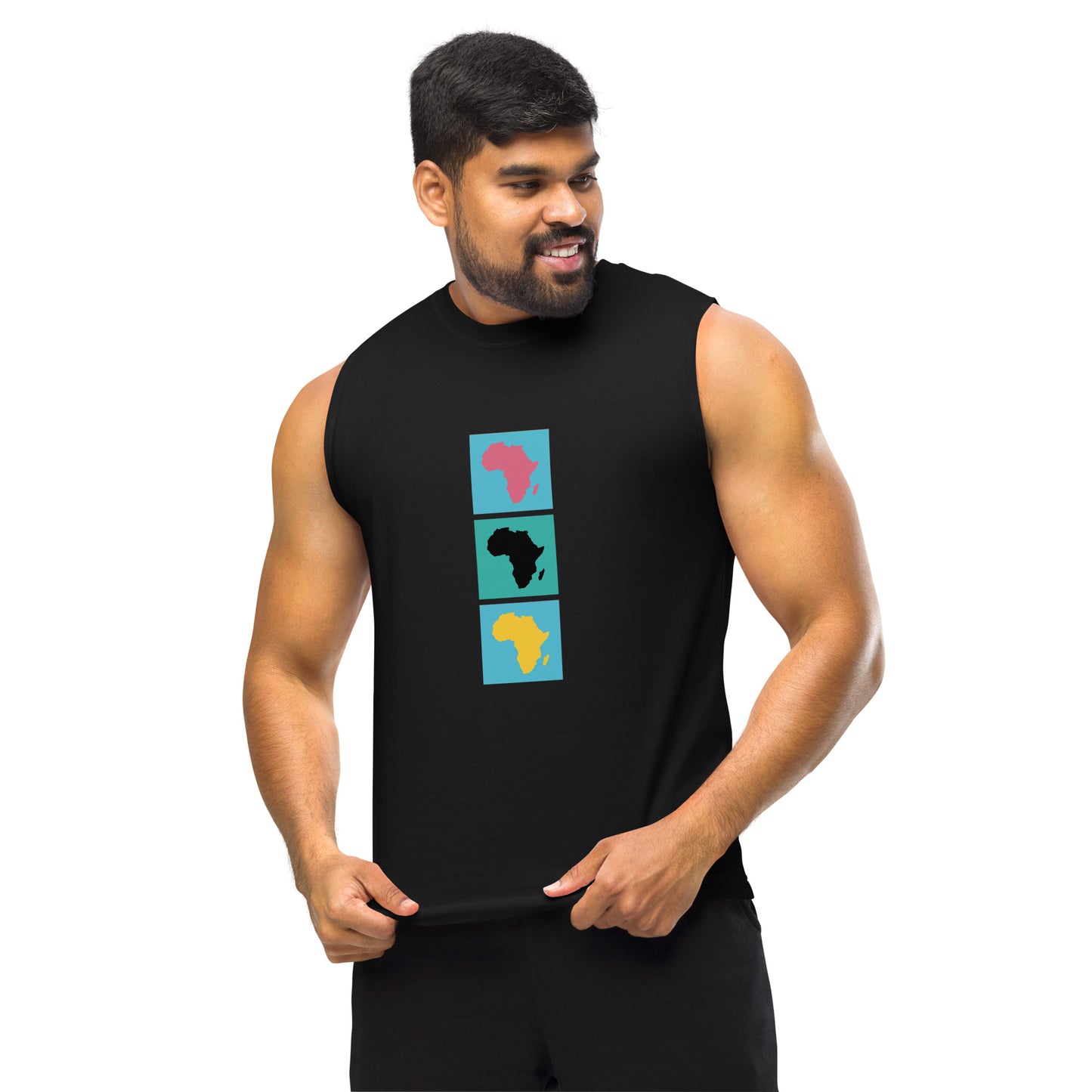 AFRICA WARHOL (Vertical) Muscle Shirt