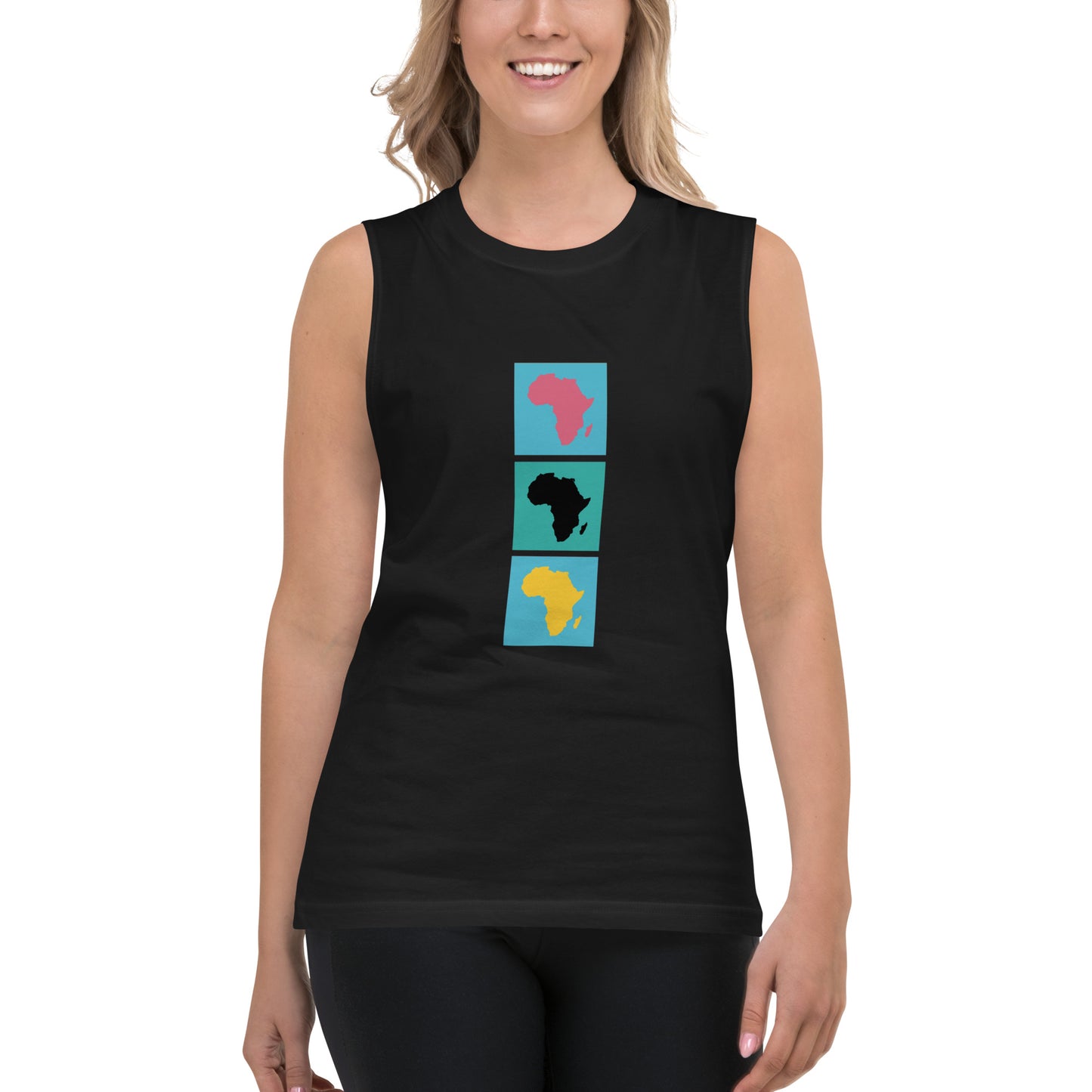 AFRICA WARHOL (Vertical) Muscle Shirt
