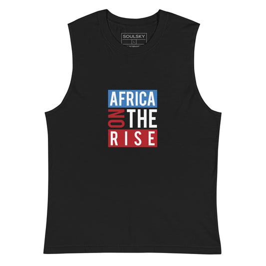 AFRICA ON THE RISE Muscle Shirt (Black) - SOULSKY