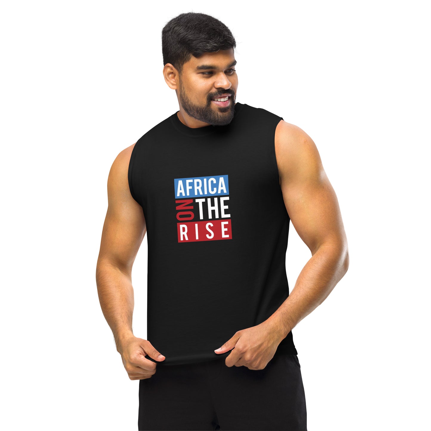 AFRICA ON THE RISE Muscle Shirt (Black)