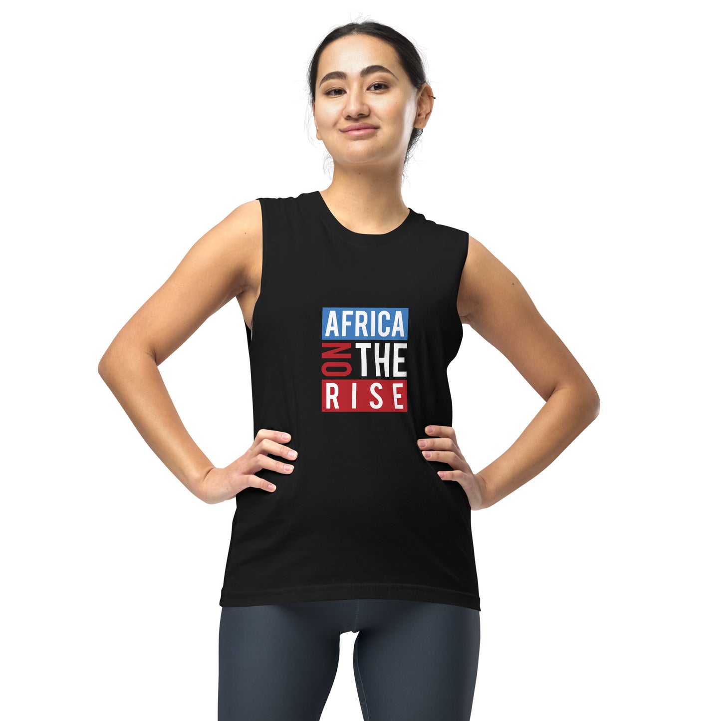 AFRICA ON THE RISE Muscle Shirt (Black)