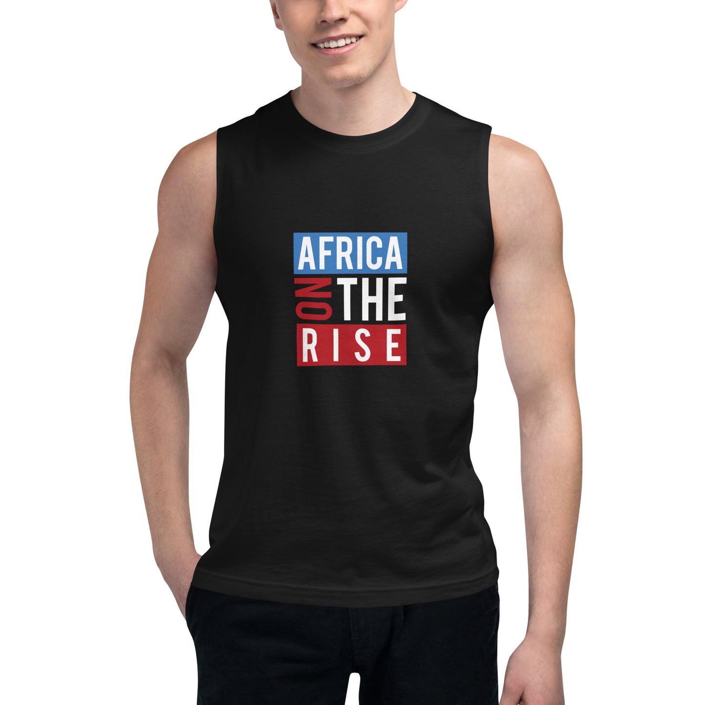 AFRICA ON THE RISE Muscle Shirt (Black)