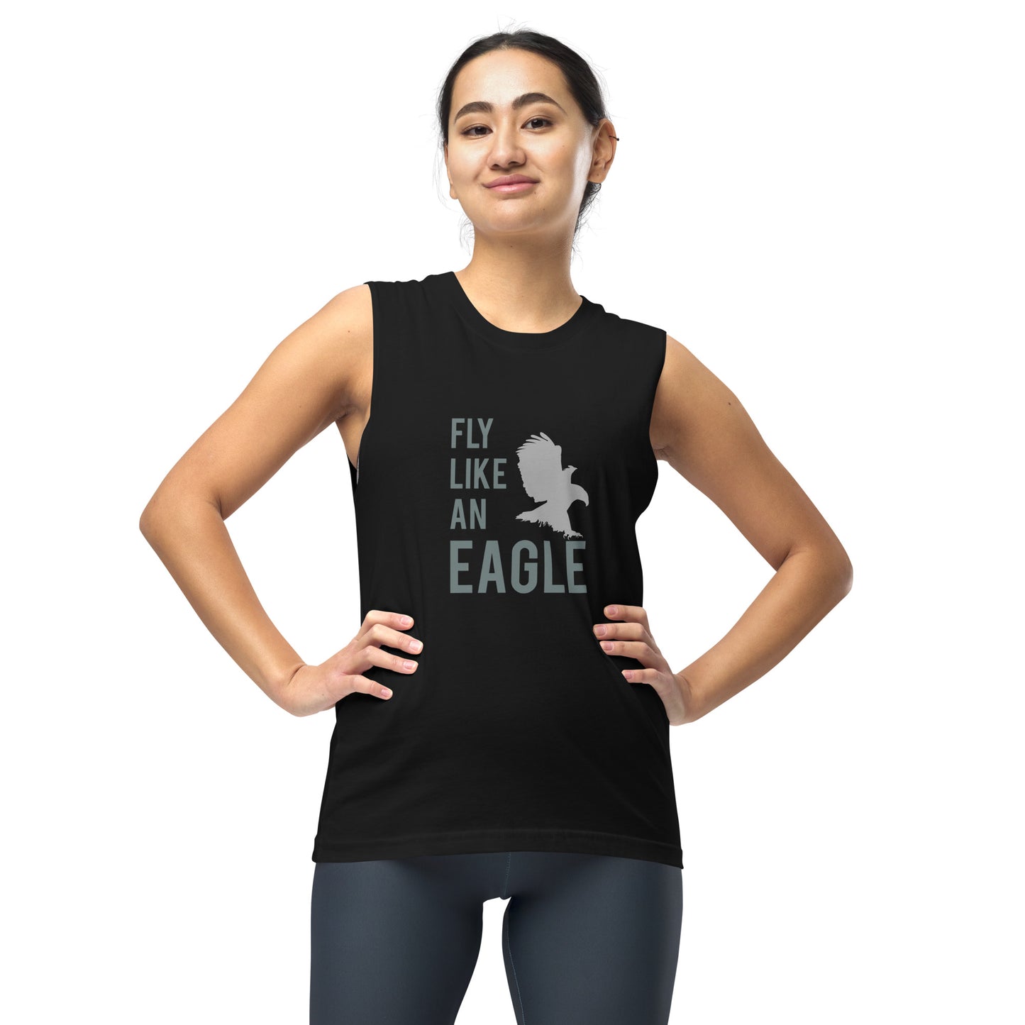 FLY LIKE AN EAGLE Muscle Shirt (Gray)