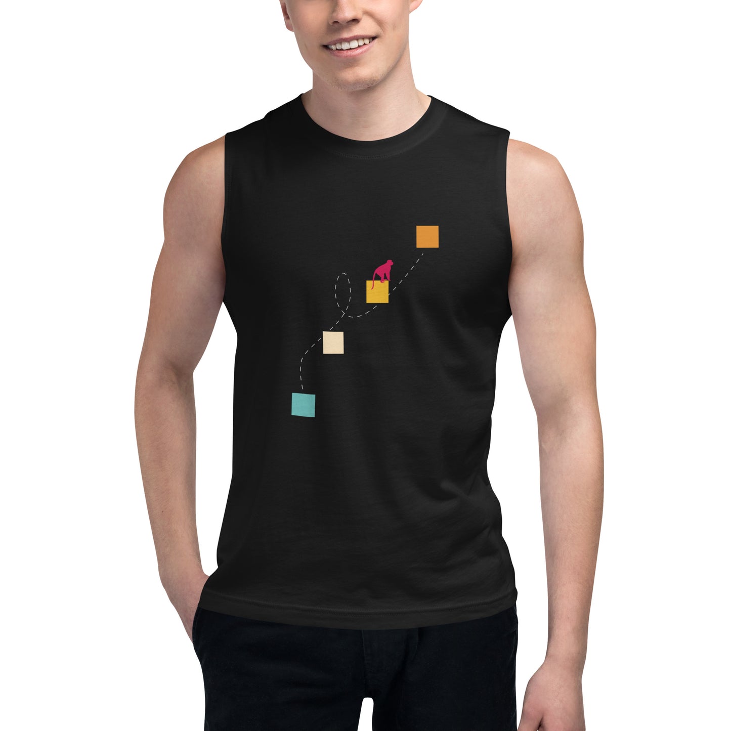 NEVER GIVE UP Muscle Shirt