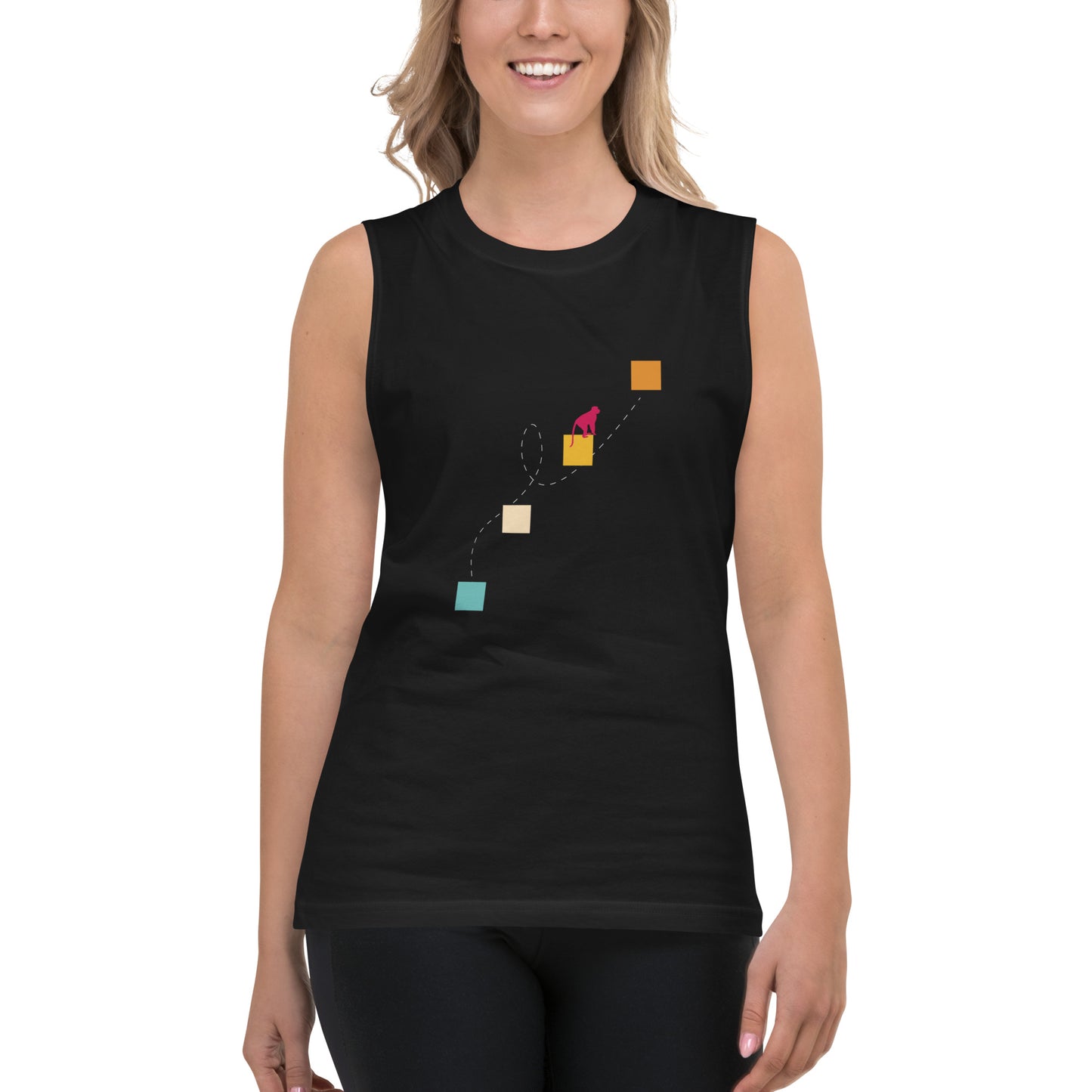 NEVER GIVE UP Muscle Shirt