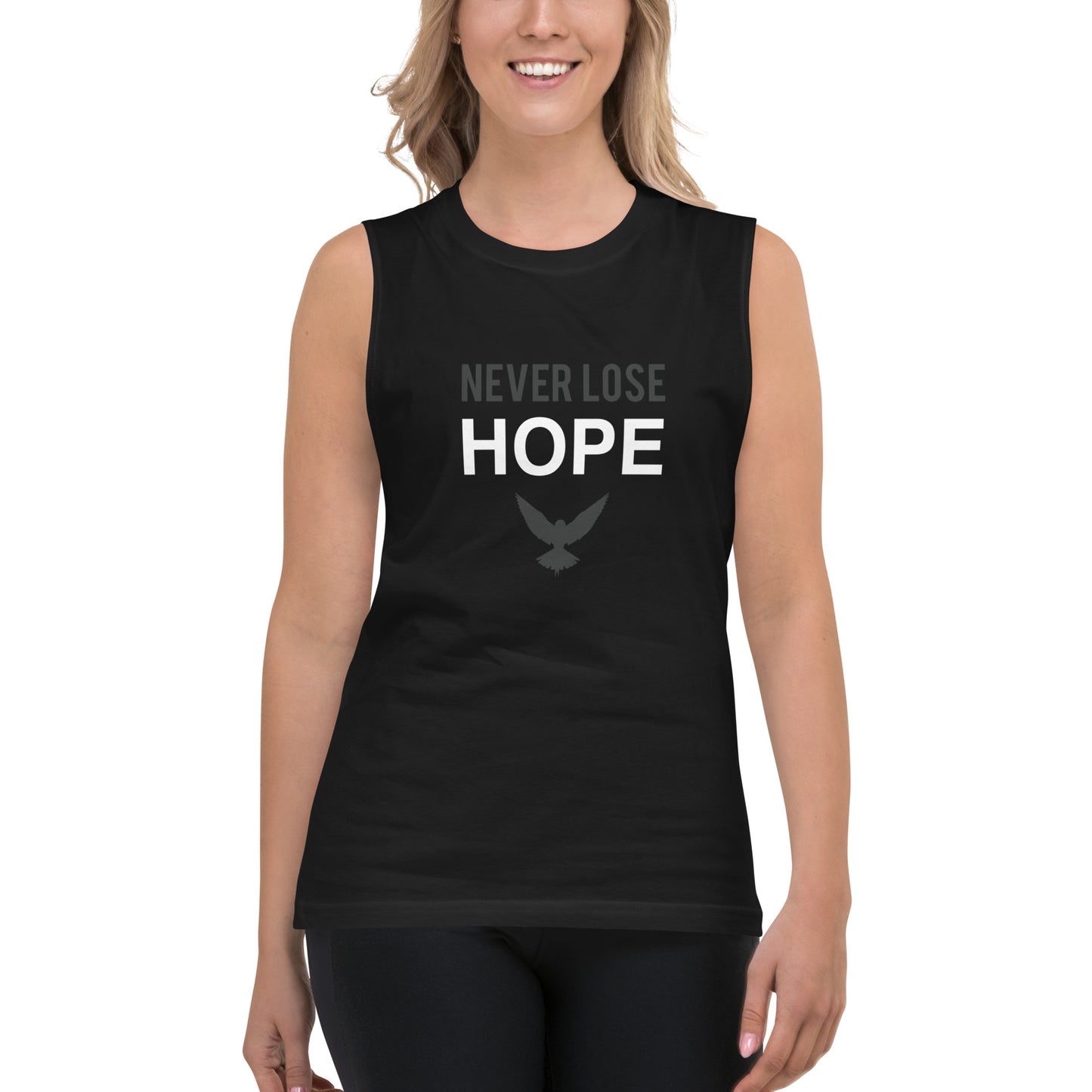 NEVER LOSE HOPE Muscle Shirt (Gray)