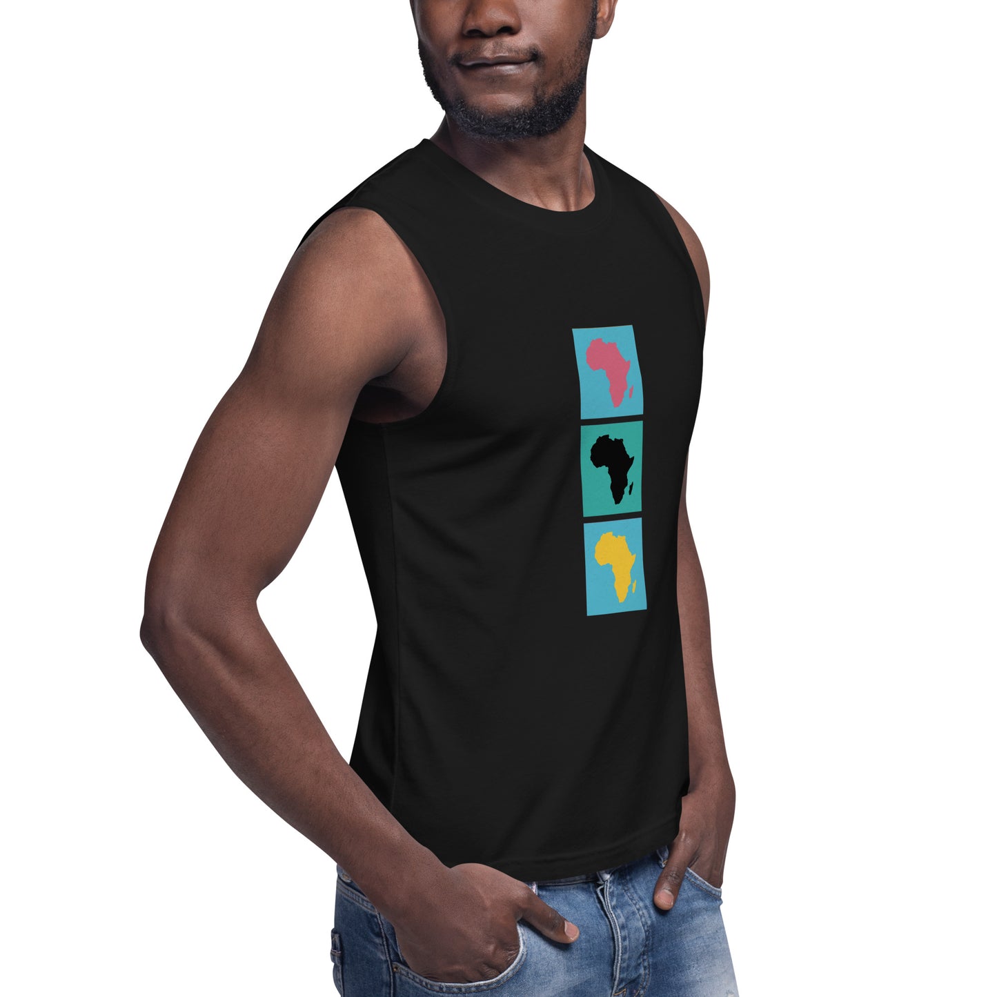 AFRICA WARHOL (Vertical) Muscle Shirt