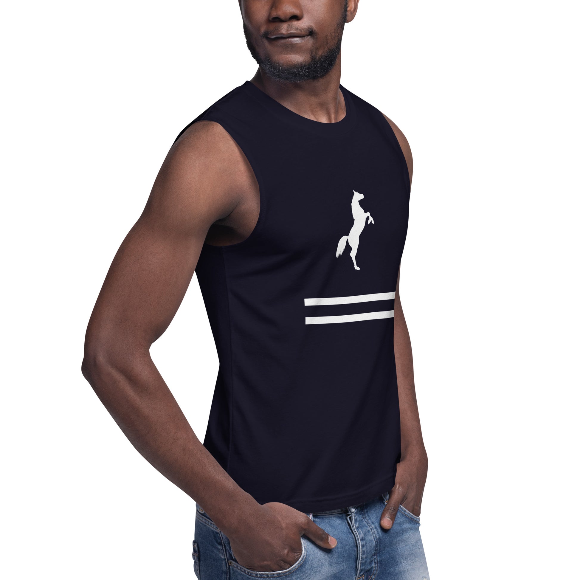 ELEVATE Muscle Shirt (Black) - SOULSKY