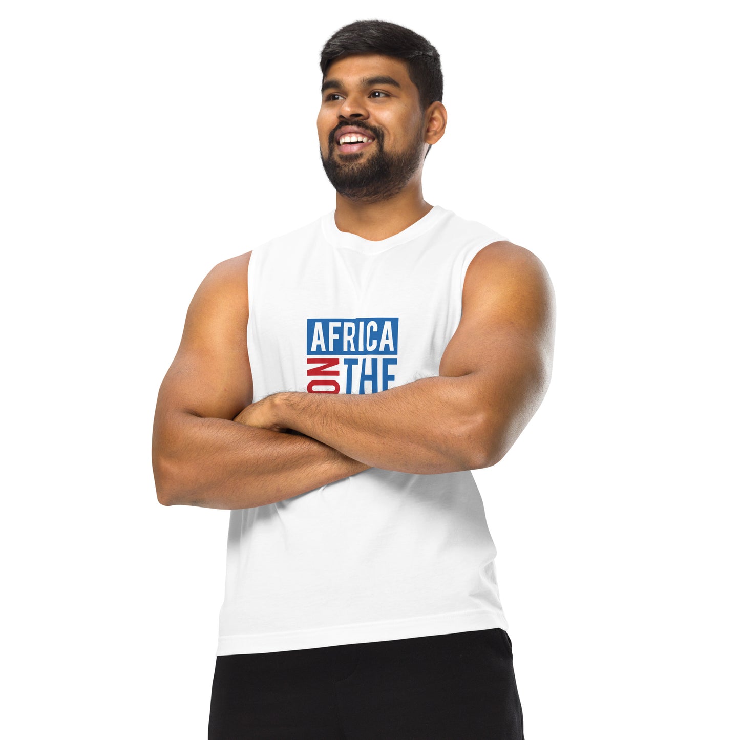 AFRICA ON THE RISE Muscle Shirt (White)