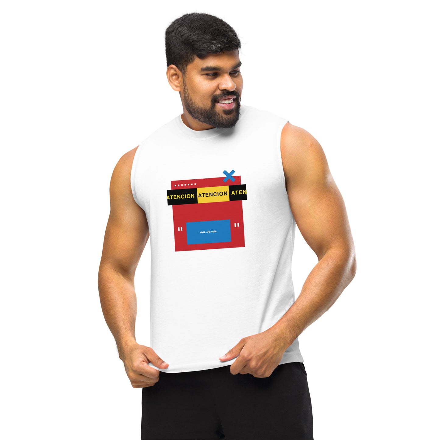 INFLUENCER Muscle Shirt (White)