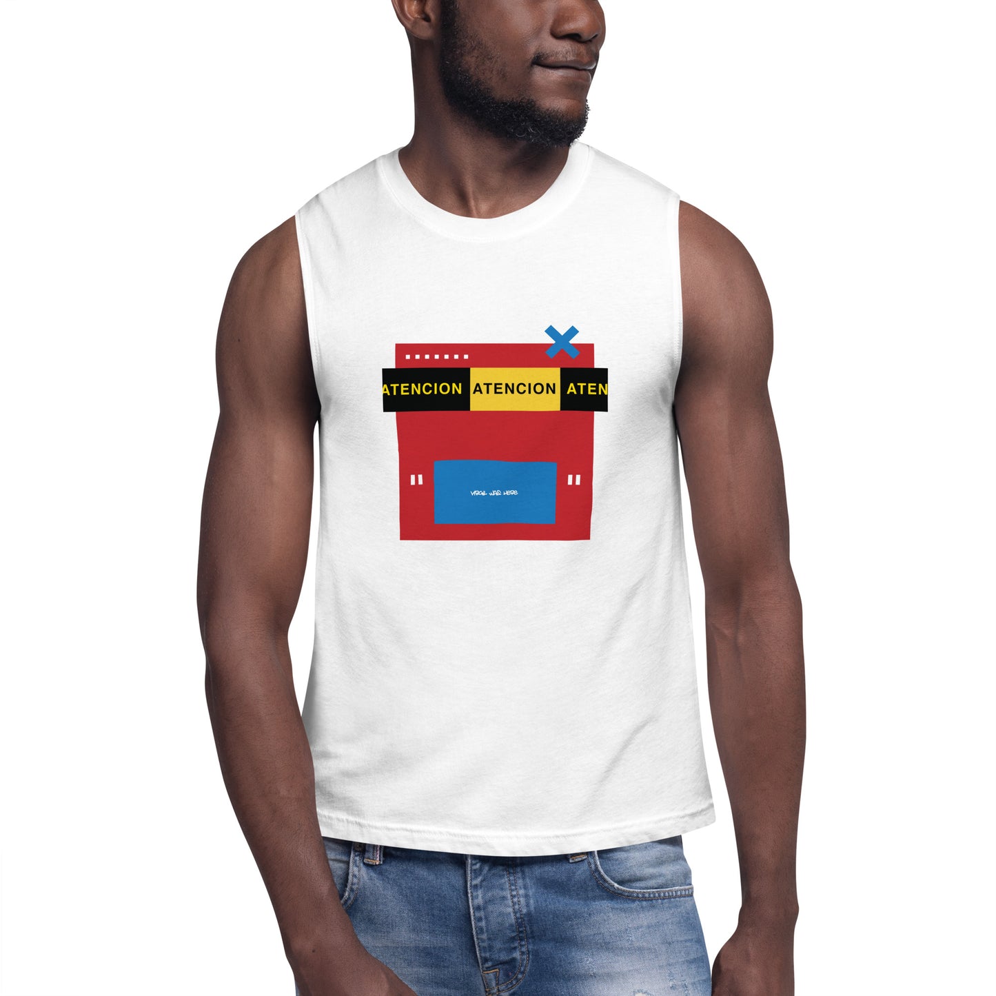 INFLUENCER Muscle Shirt (White)