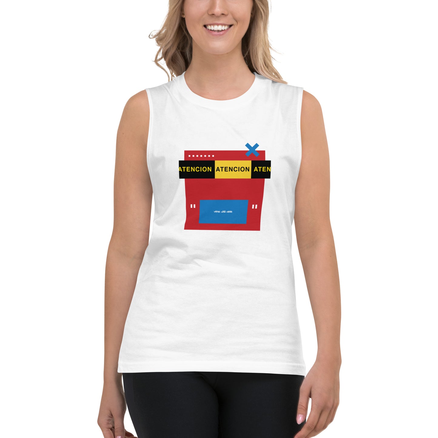 INFLUENCER Muscle Shirt (White)