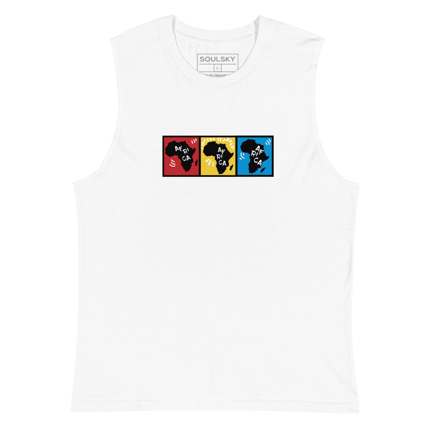AFRICA PRIMARY Muscle Shirt (White)