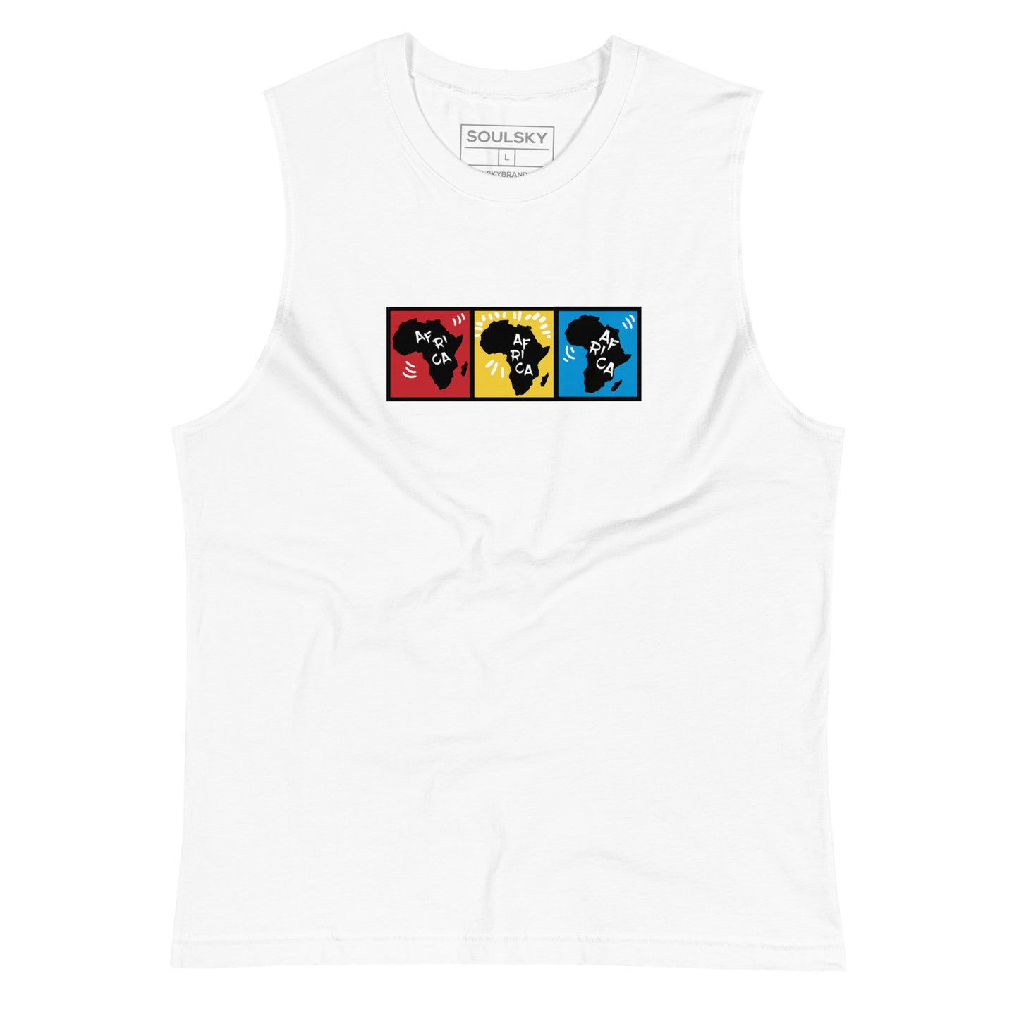 AFRICA PRIMARY Muscle Shirt (White)