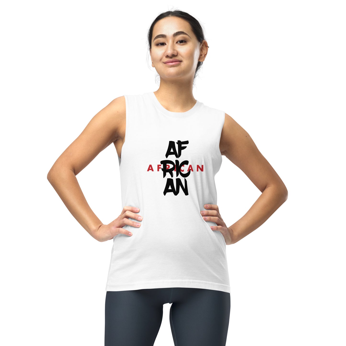 AFRICAN SAMURAI Muscle Shirt (White)