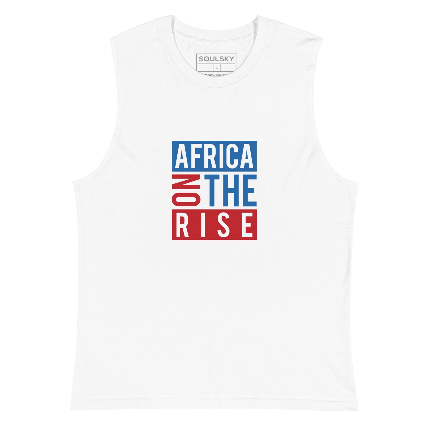 AFRICA ON THE RISE Muscle Shirt (White)