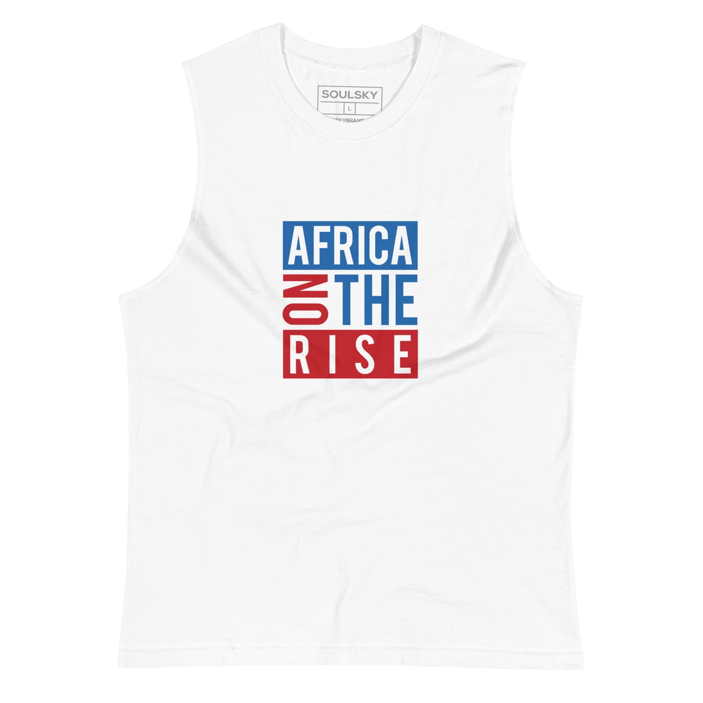 AFRICA ON THE RISE Muscle Shirt (White)