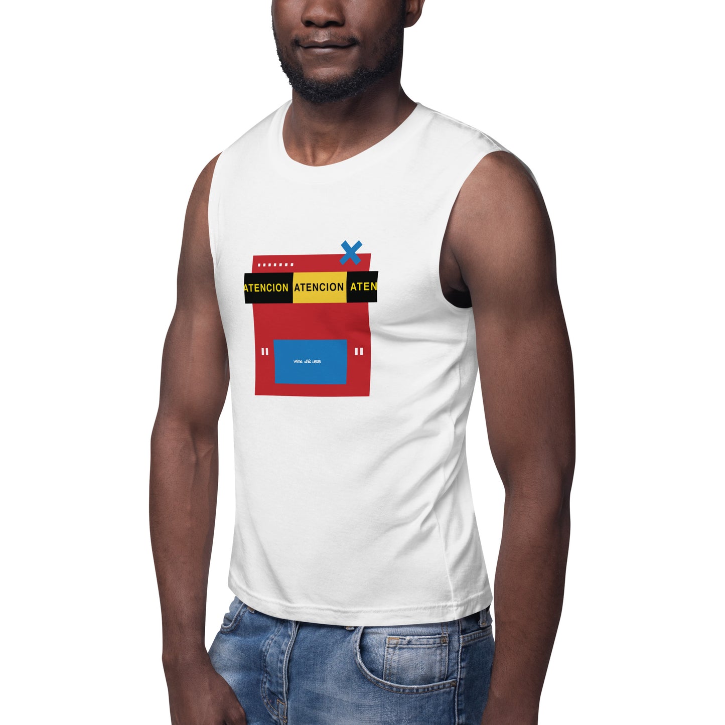 INFLUENCER Muscle Shirt (White)