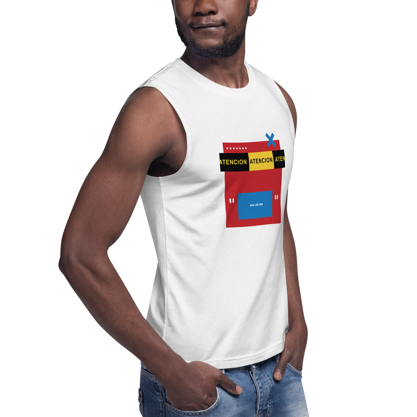 INFLUENCER Muscle Shirt (White)