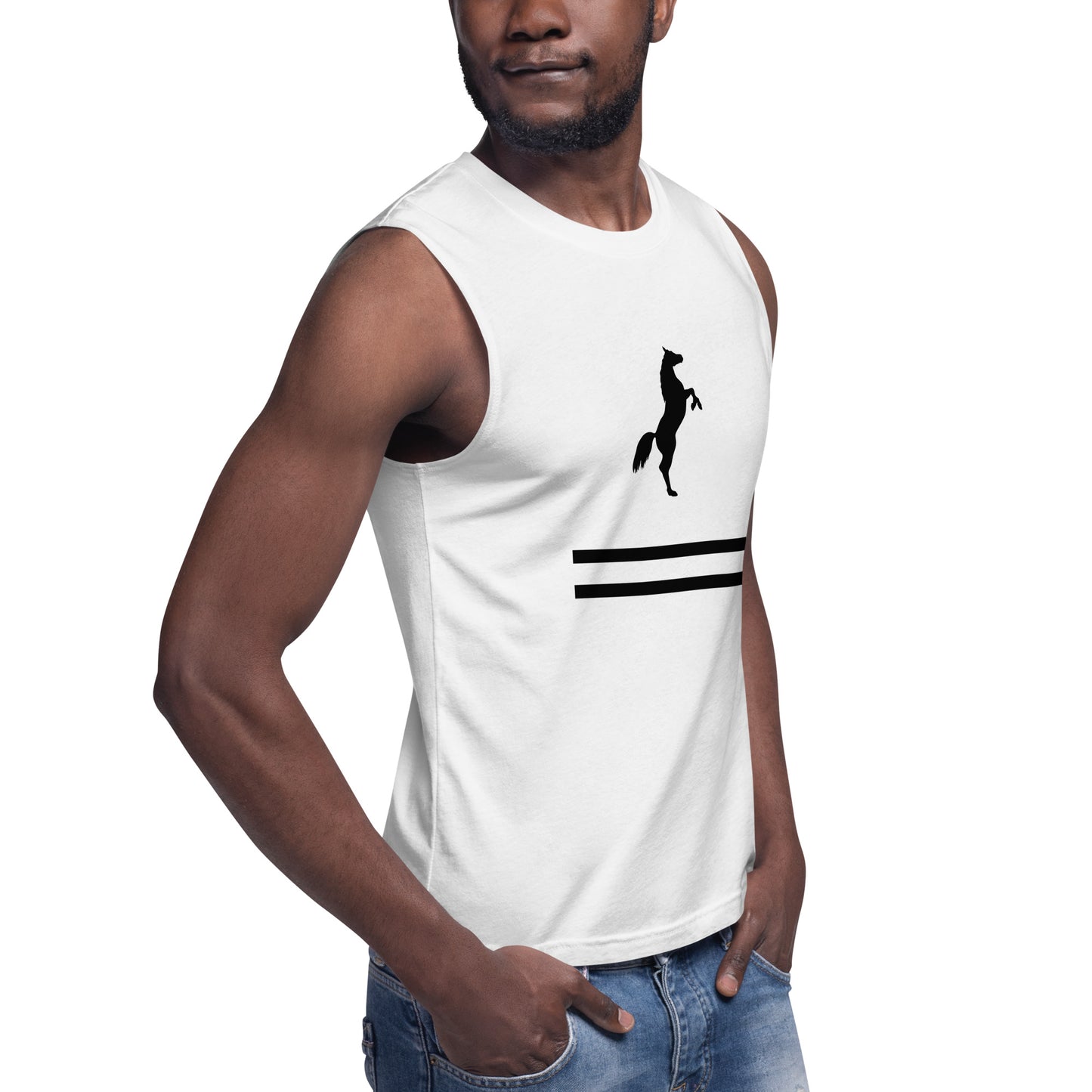 ELEVATE Muscle Shirt (White)