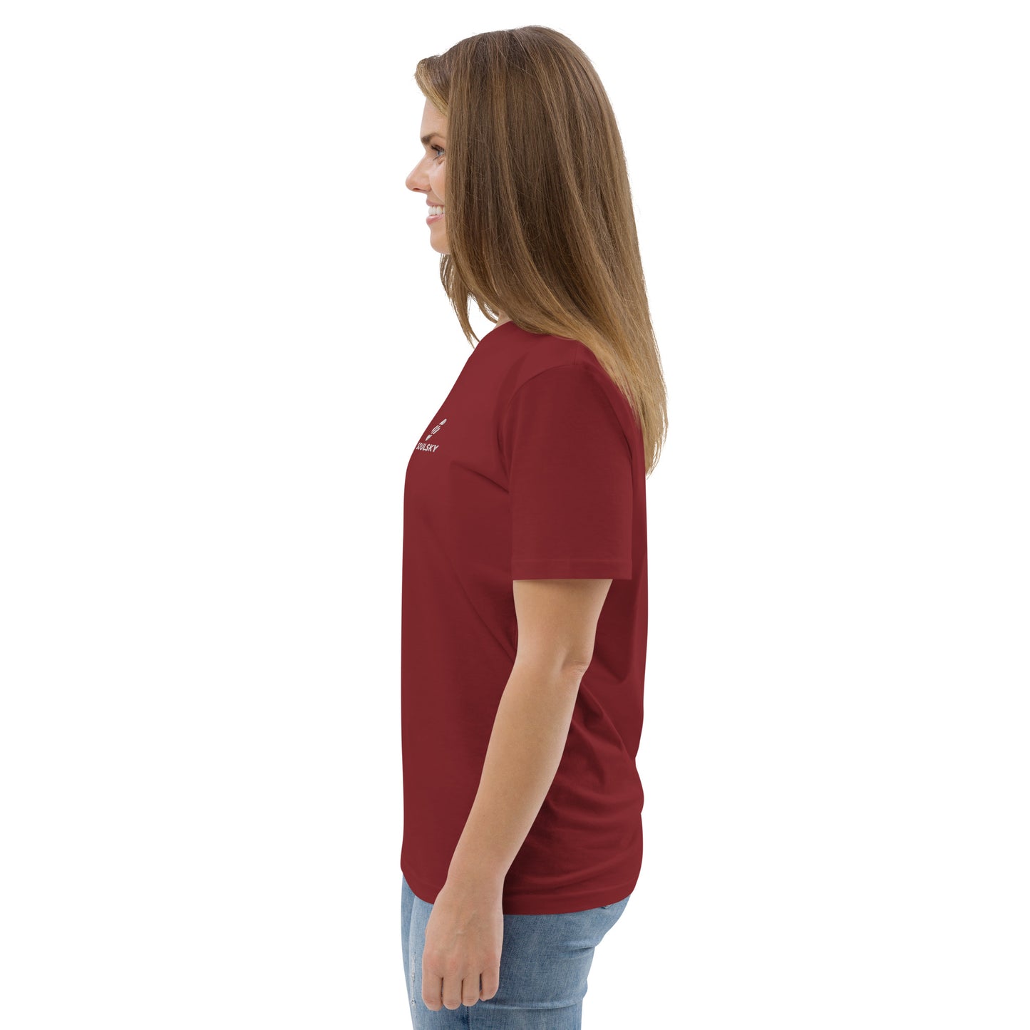 SOULSKY Logo Unisex Crewneck T-shirt - Burgundy