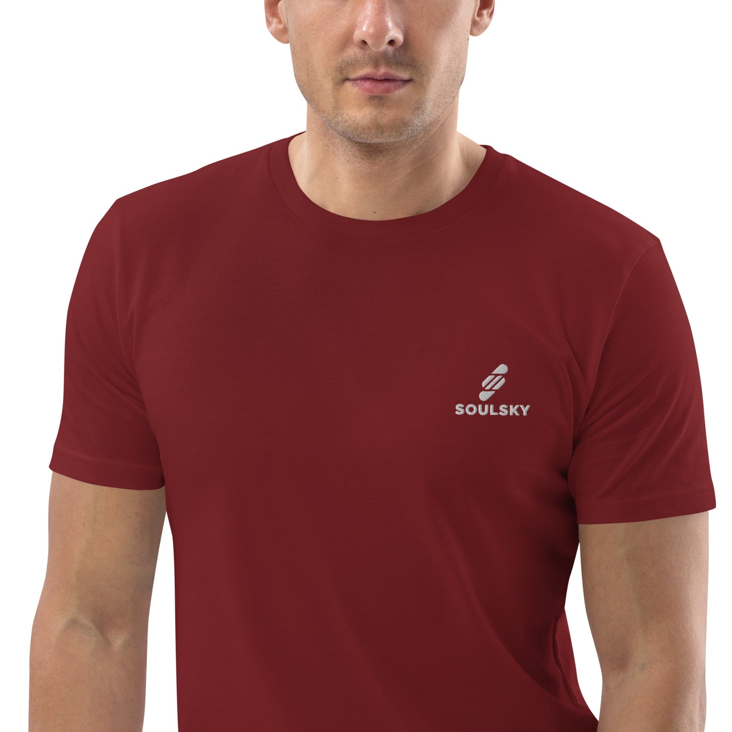 SOULSKY Logo Unisex Crewneck T-shirt - Burgundy