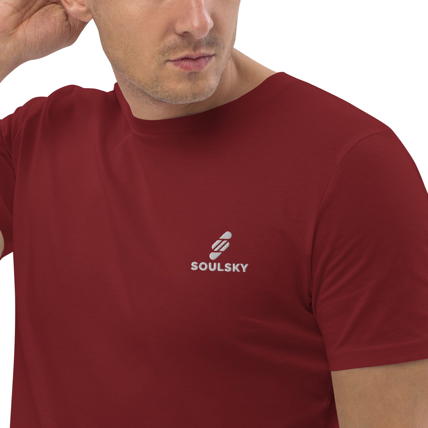 SOULSKY Logo Unisex Crewneck T-shirt - Burgundy