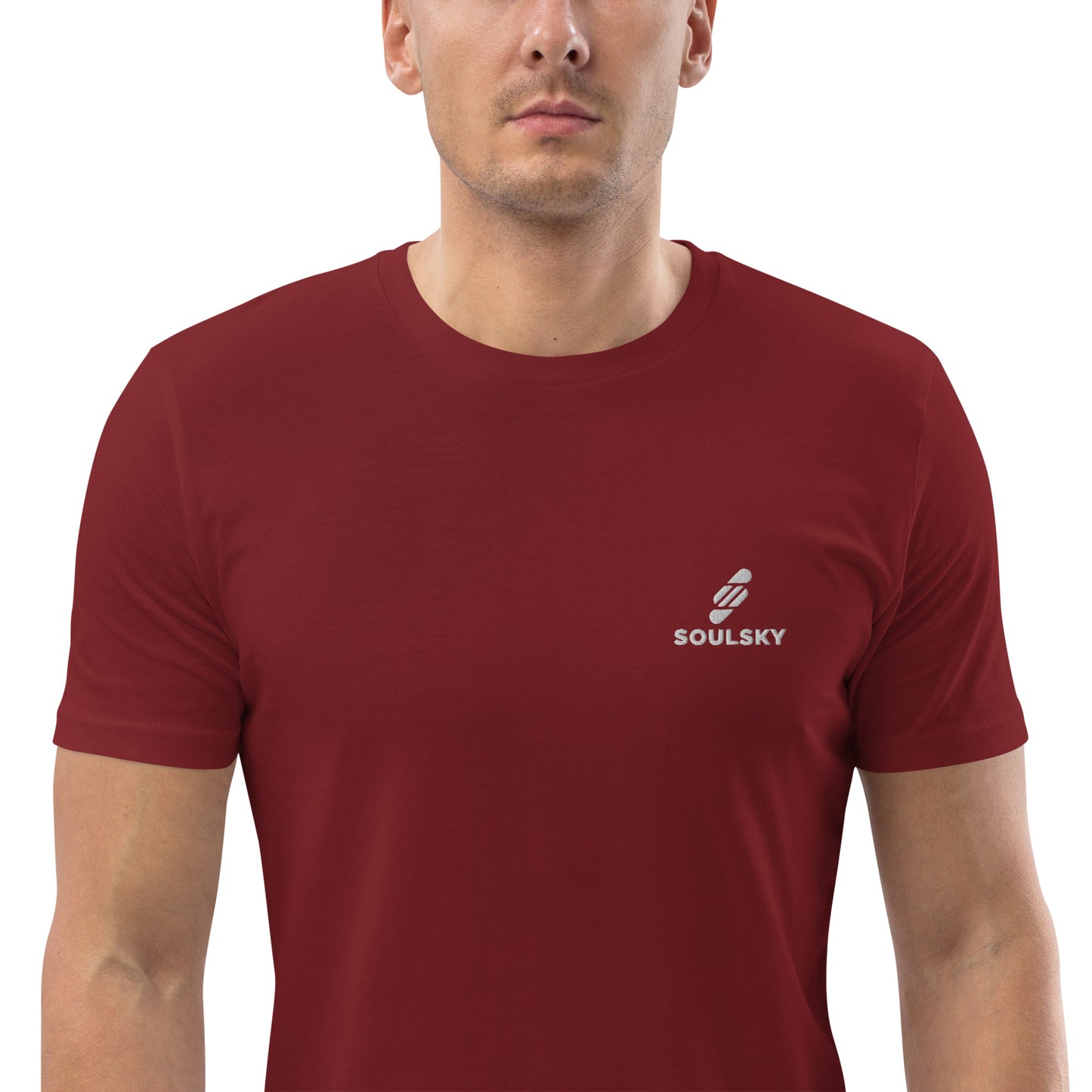 SOULSKY Logo Unisex Crewneck T-shirt - Burgundy