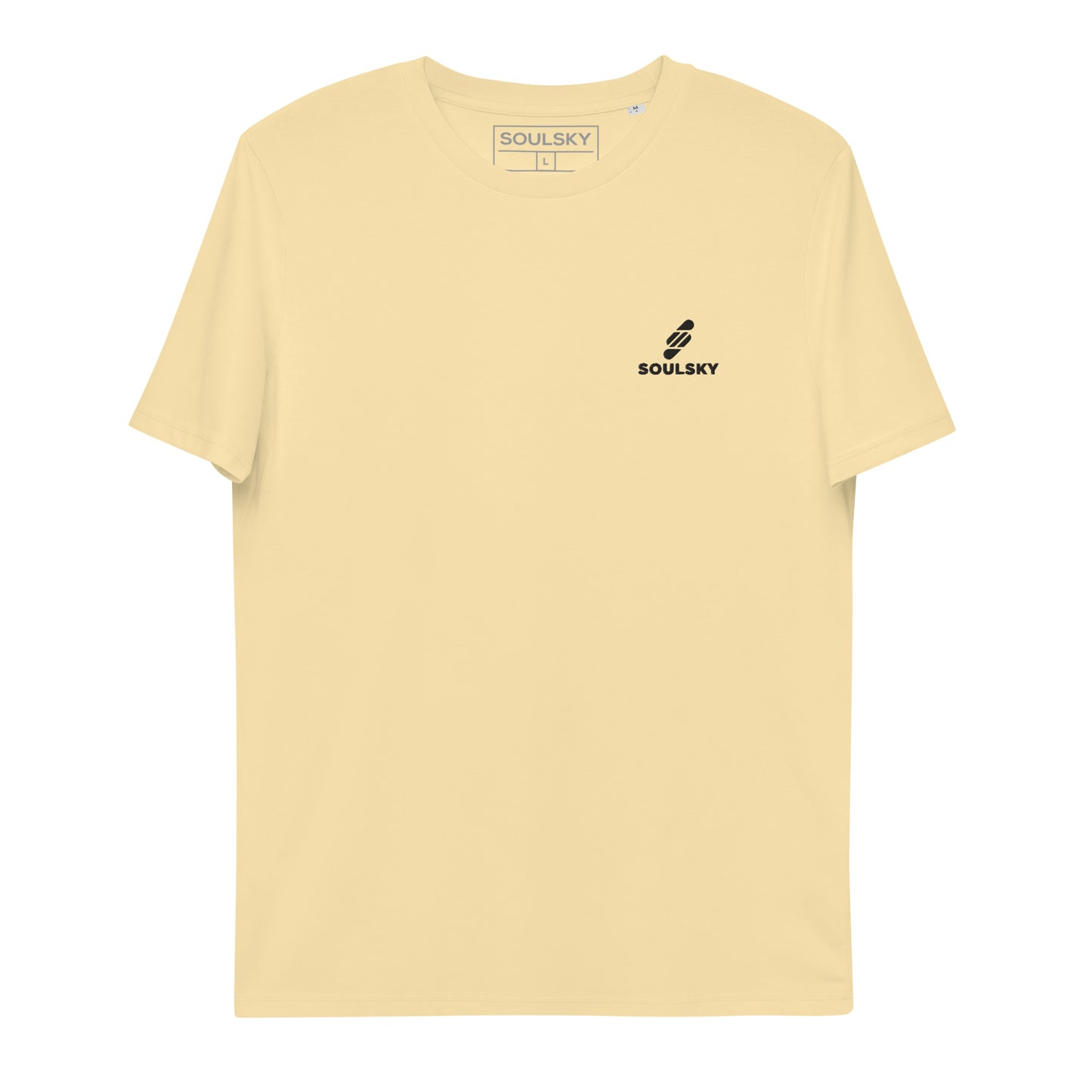 SOULSKY Logo Unisex Crewneck T-shirt - Light Yellow