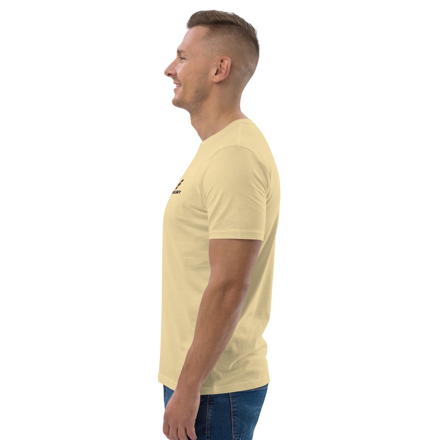SOULSKY Logo Unisex Crewneck T-shirt - Light Yellow
