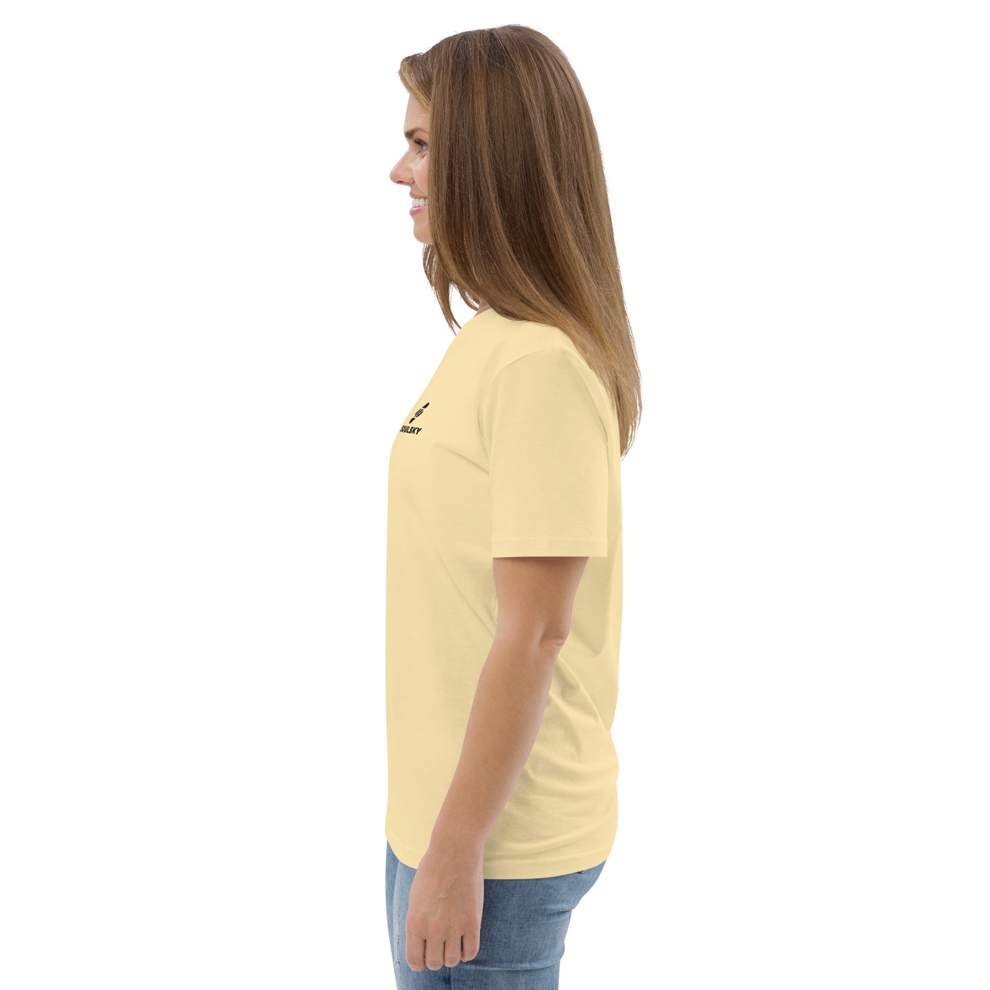 SOULSKY Logo Unisex Crewneck T-shirt - Light Yellow