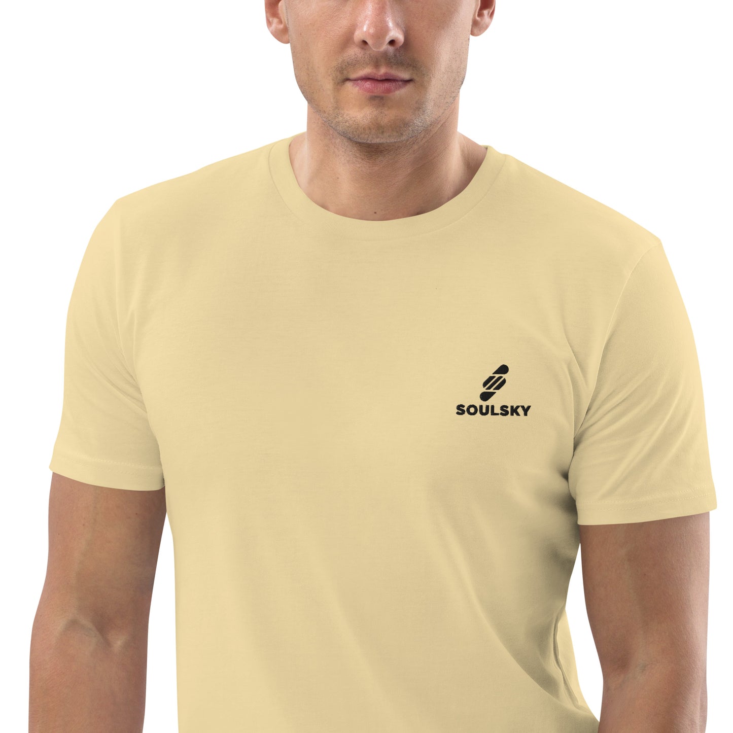 SOULSKY Logo Unisex Crewneck T-shirt - Light Yellow