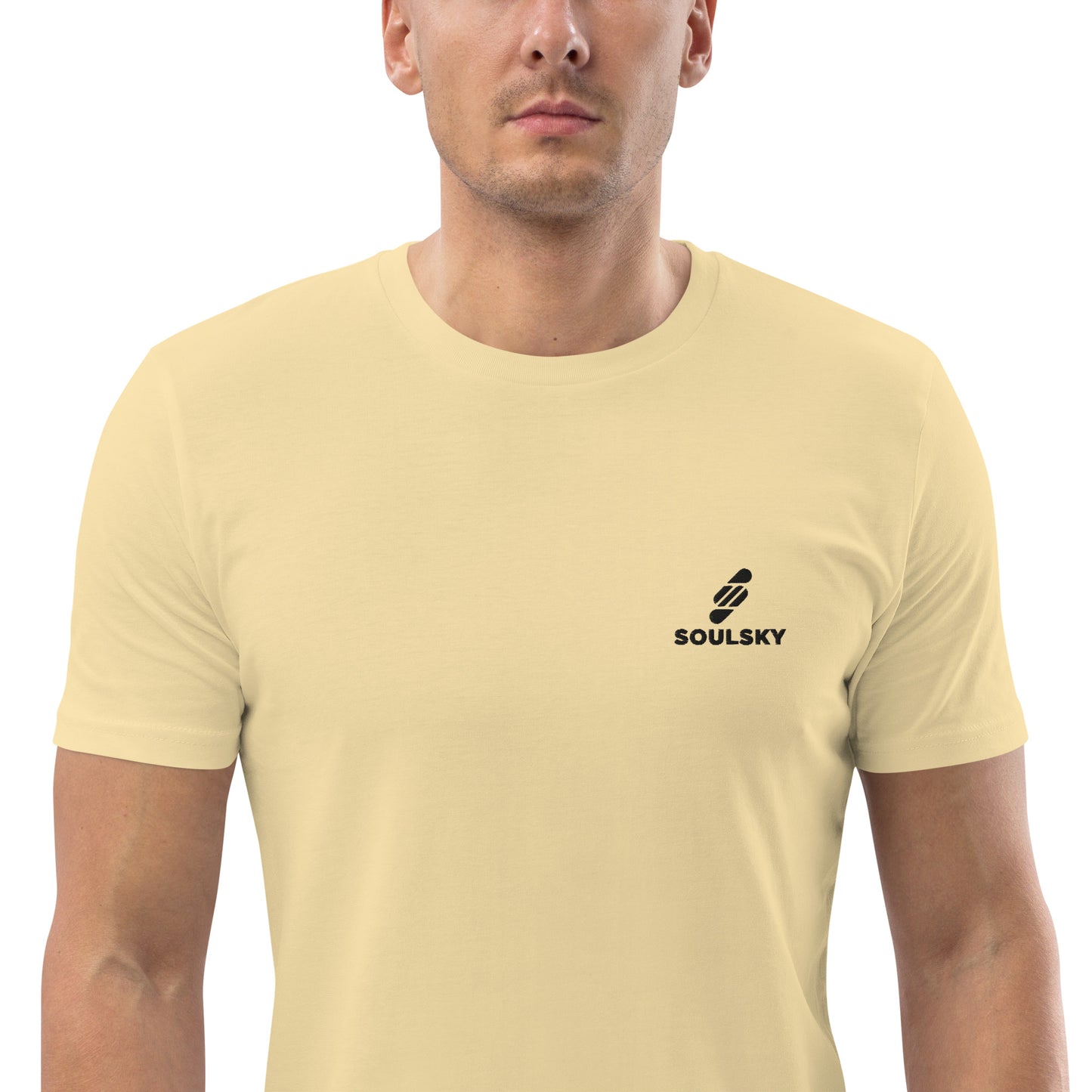 SOULSKY Logo Unisex Crewneck T-shirt - Light Yellow