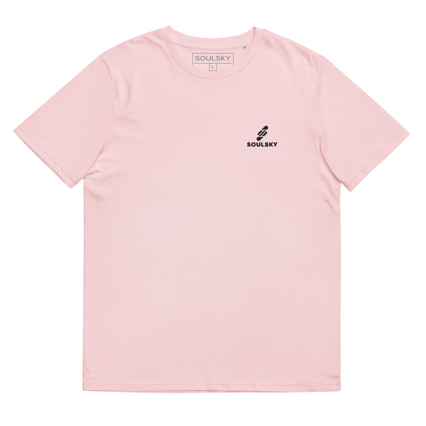 SOULSKY Logo Unisex Crewneck T-shirt - Light Pink