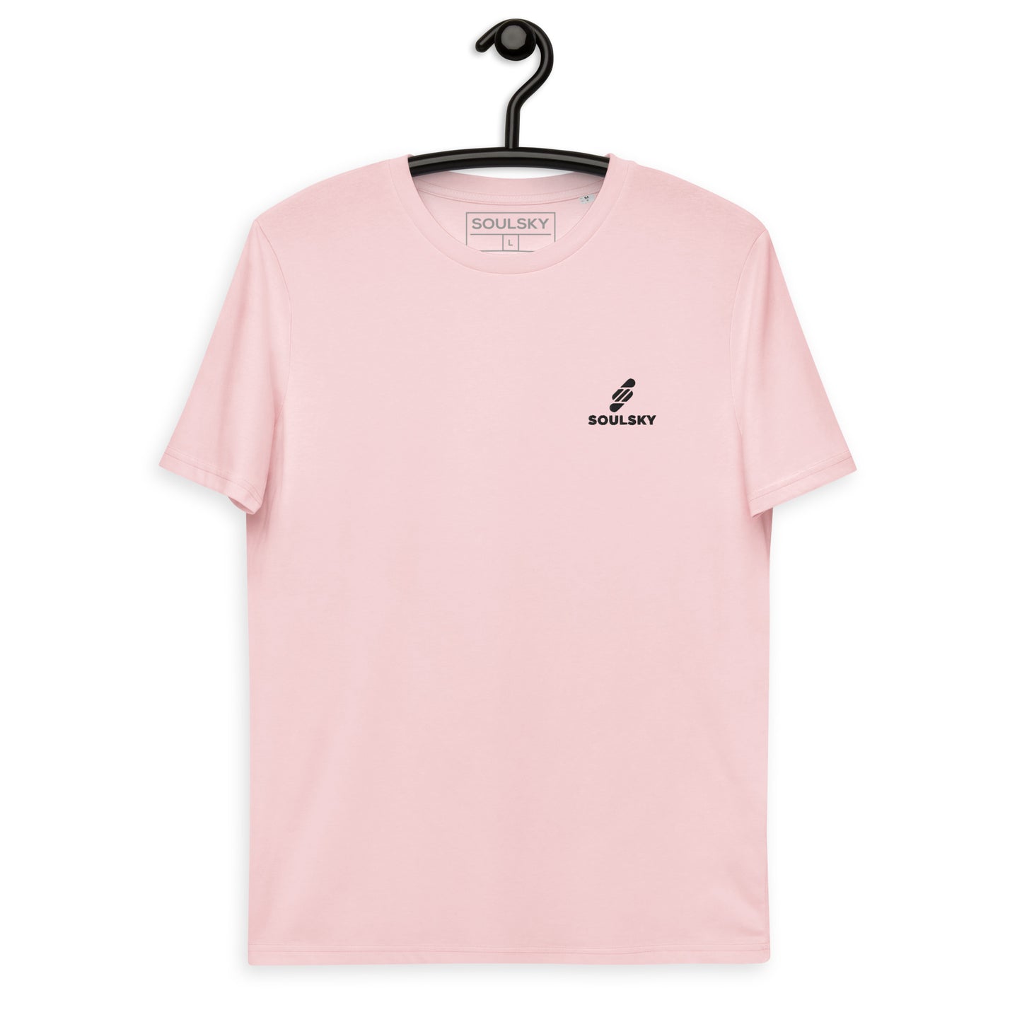 SOULSKY Logo Unisex Crewneck T-shirt - Light Pink