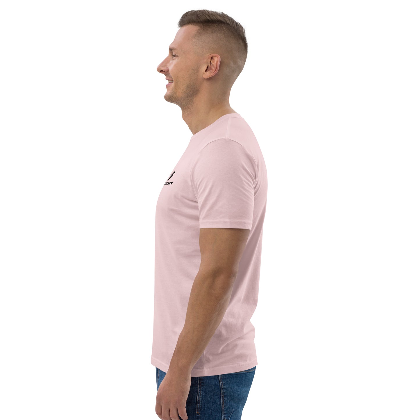 SOULSKY Logo Unisex Crewneck T-shirt - Light Pink