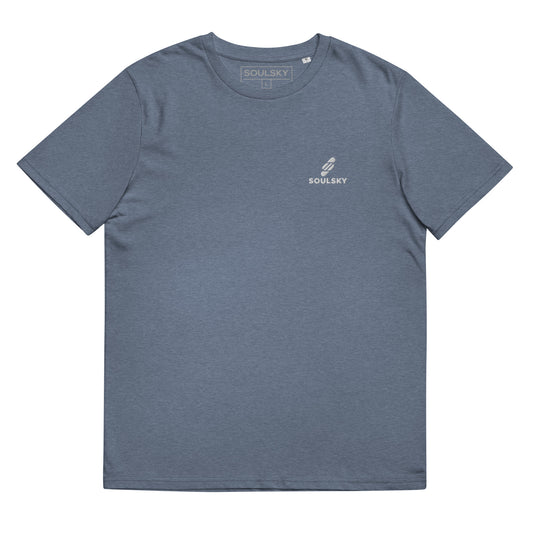 SOULSKY Logo Unisex Crewneck T-shirt - Dark Heather Blue