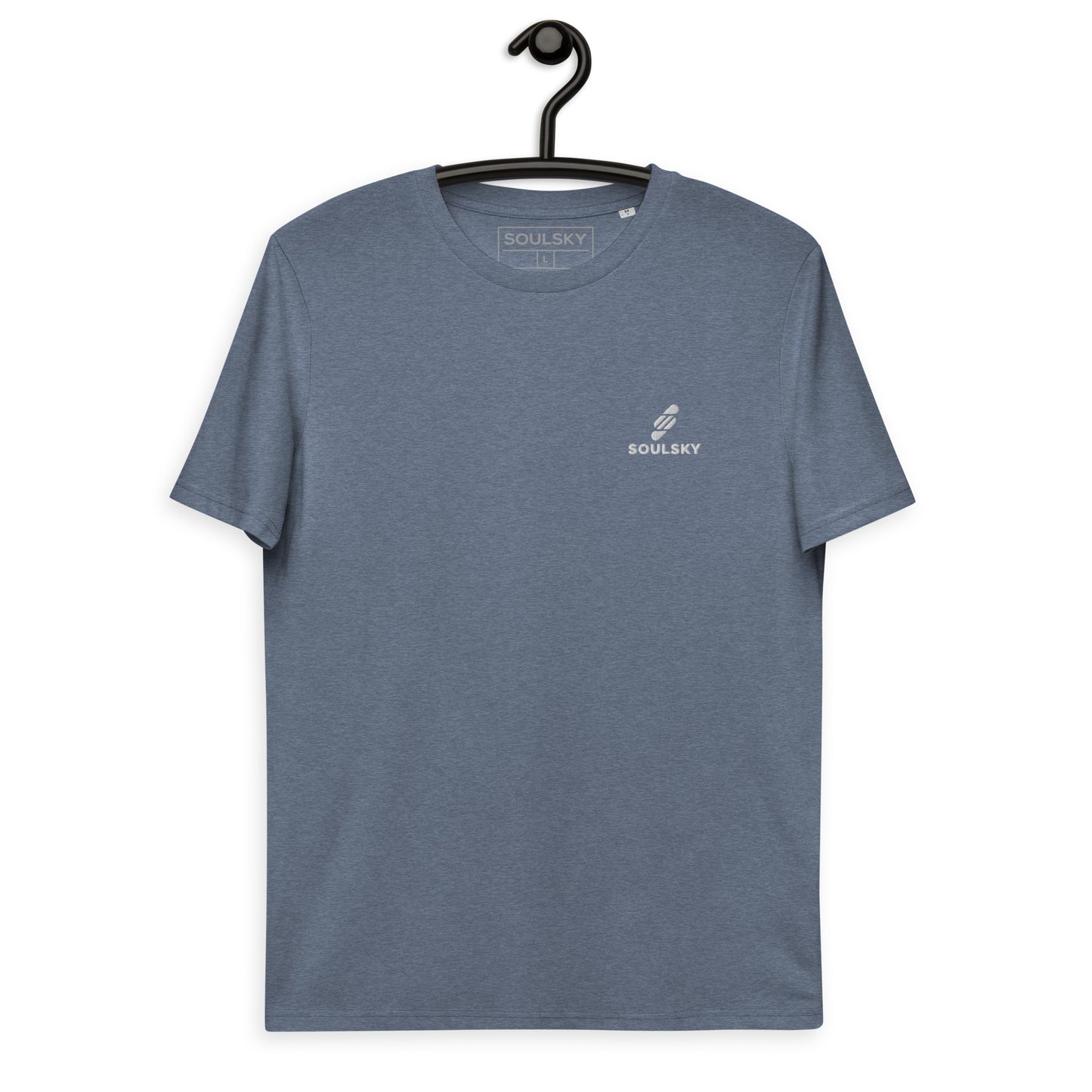 SOULSKY Logo Unisex Crewneck T-shirt - Dark Heather Blue