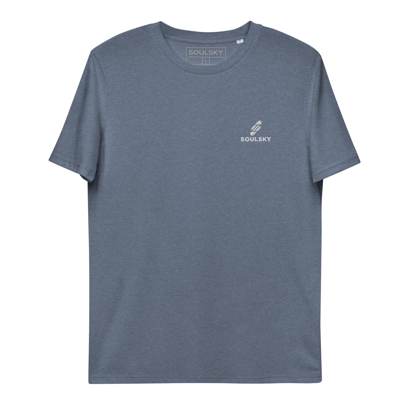 SOULSKY Logo Unisex Crewneck T-shirt - Dark Heather Blue