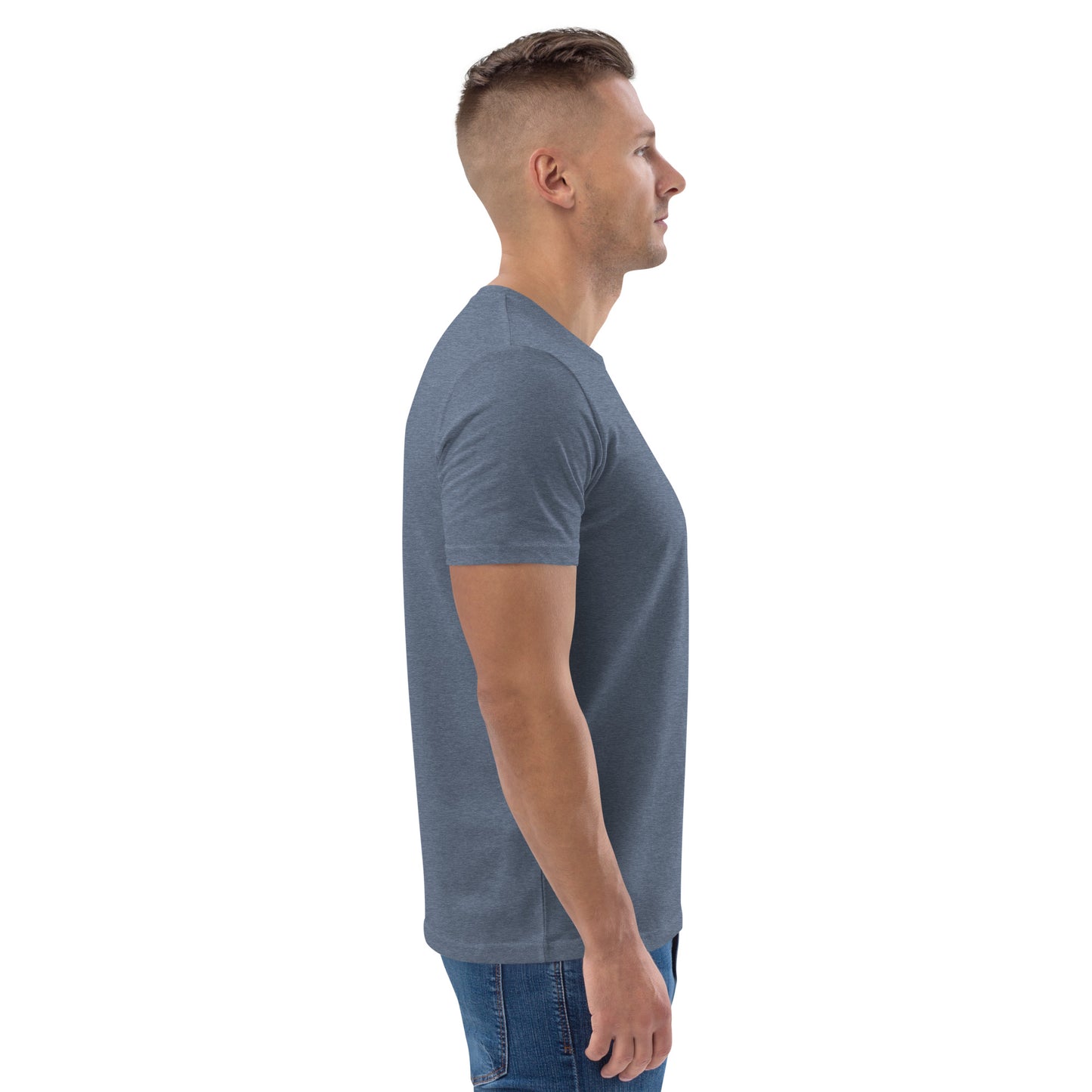SOULSKY Logo Unisex Crewneck T-shirt - Dark Heather Blue