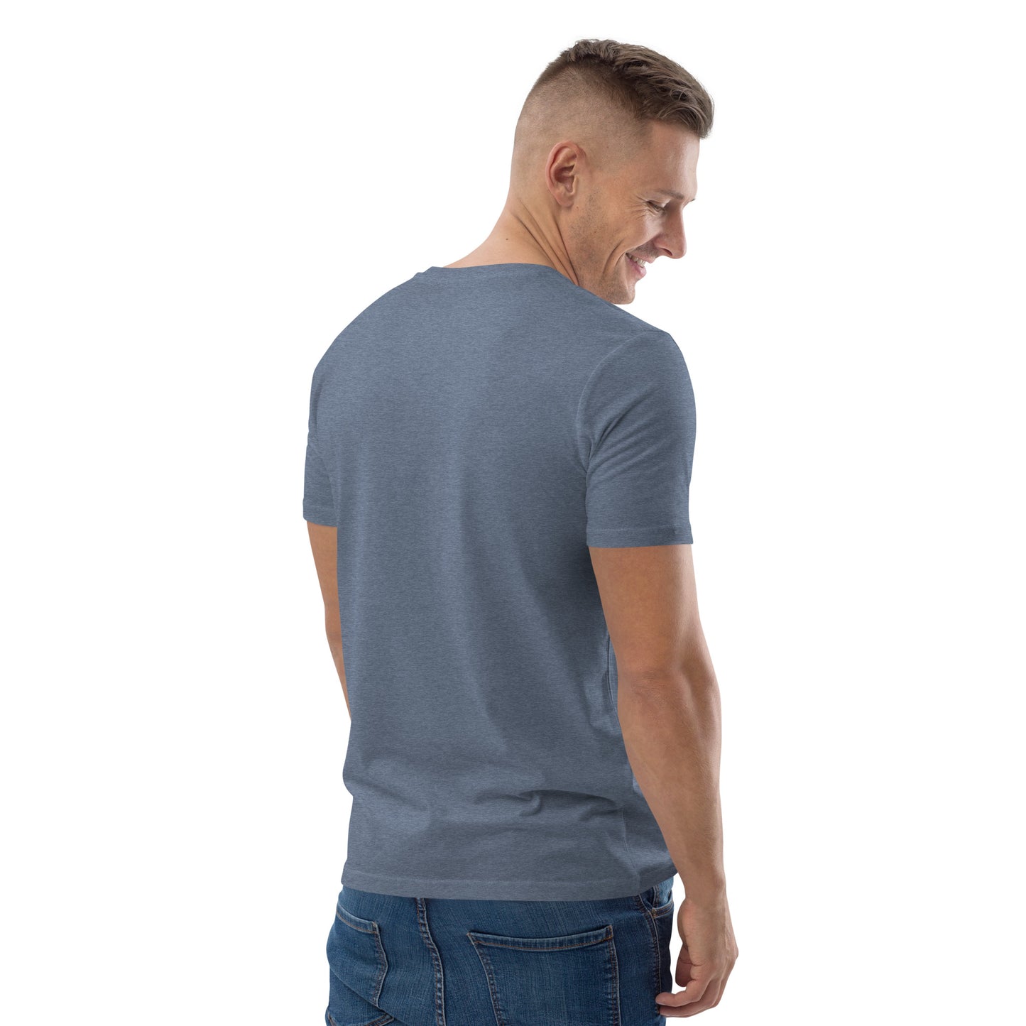 SOULSKY Logo Unisex Crewneck T-shirt - Dark Heather Blue